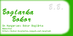 boglarka bokor business card